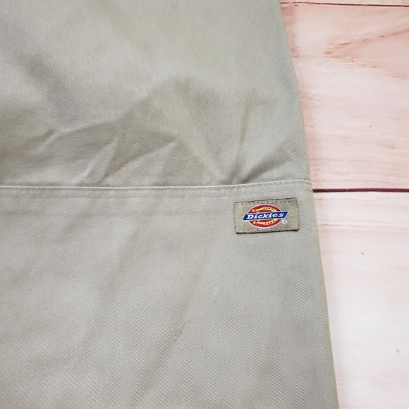 Dickies Double Knee Work Pants Mens 32 Khaki Beige Outdoor Pockets Adult 32x31 - Picture 3 of 10